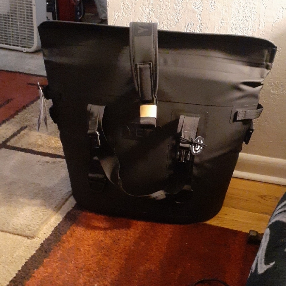 Yeti Black Duffel Bag with Durable Matte Finish